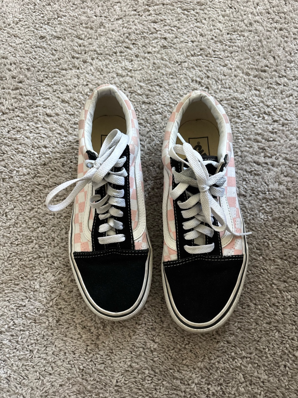 Vans Checkerboard Old Skool Platform size 8